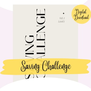 Printable saving challenge book