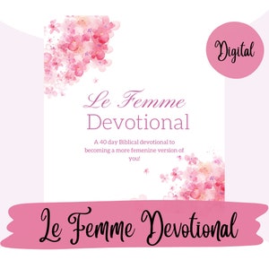 Devocional de Le Femme/ Tamaño de carta de EE. UU. / Regalo para ella / 2024 digital / Tamaño de carta de EE. UU. l 2024 viaje hacia el éxito l Imprimible l Dios