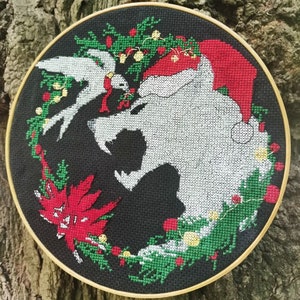 Festive The Witcher Cross Stitch Christmas Design: Printable PDF Pattern Instant Download