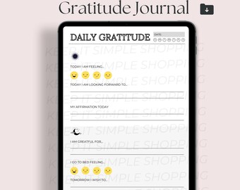 Daily Bliss: A One-Page Gratitude Journal for Thankful Reflections