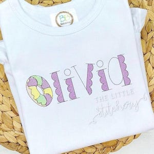 Camisa bordada King Cake Mardi Gras: Traje personalizado para o desfile de Nova Orleans