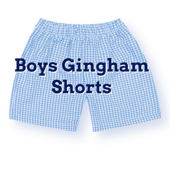 Boys Gingham Seersucker and Windowpane Shorts