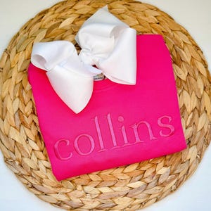 Monochromatic Monogram Girl Sweatshirt | Everyday Toddler Outfit Idea | Girl Personalized Pullover |