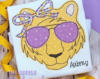 Bow Tiger Applique Shirt: Louisiana College Fan Outfit