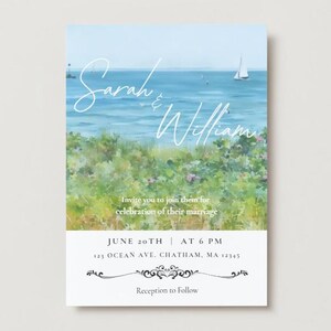 Cape Cod Wedding Invitation