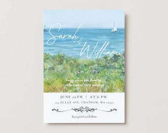 Cape Cod Wedding Invitation