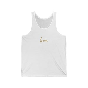 Bae Jersey Tank Top: Sleeveless Gym Shirt