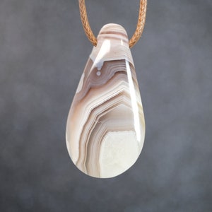 Botswana Agate Pendant Necklace