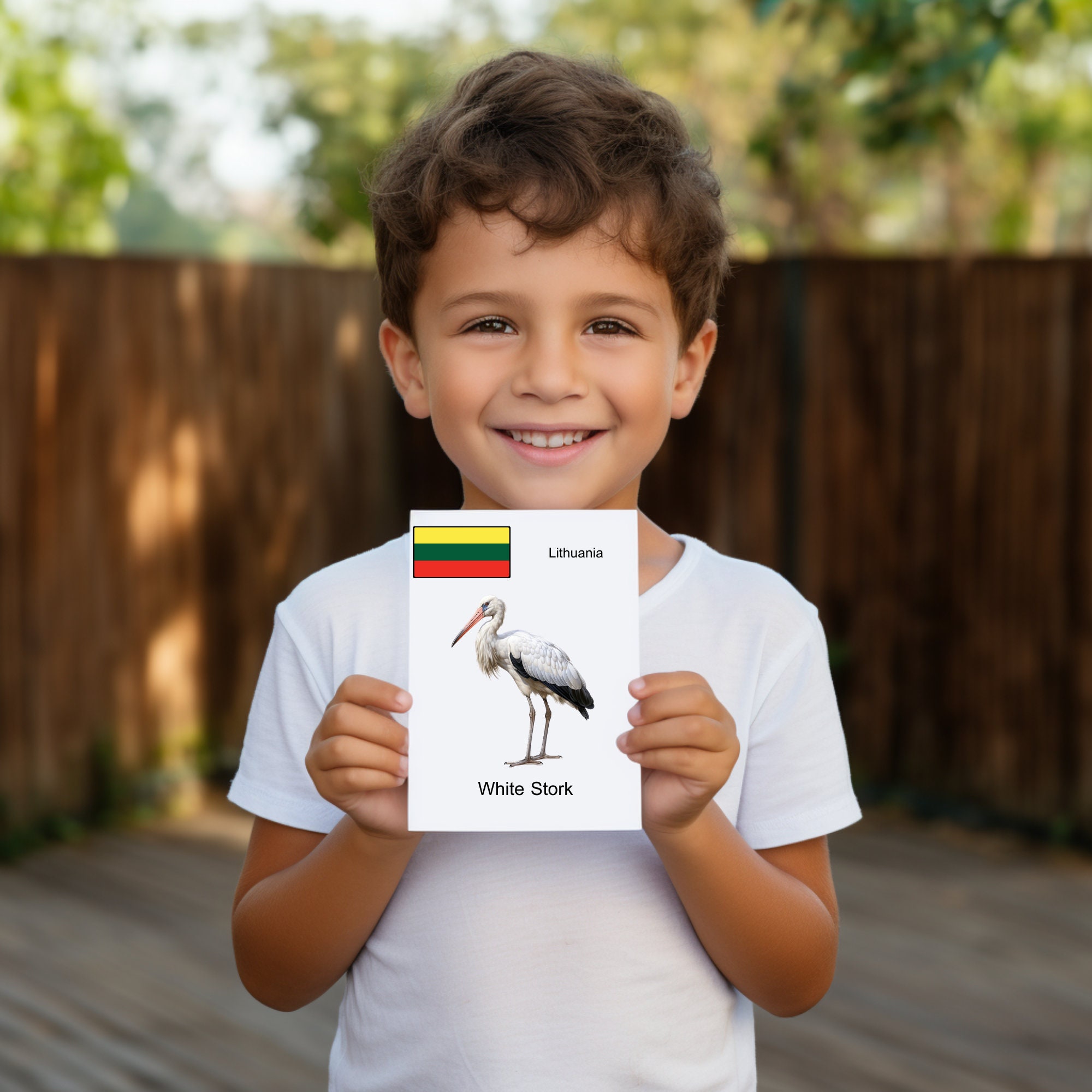 National Animal Digital Printable Flash Cards Learning Tool for ...
