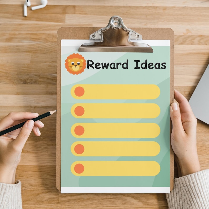 Safari Reward Chart for Kids With Printable Achievement Award and Idea ...