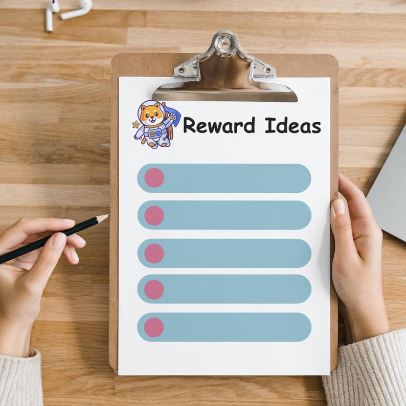 Animal Space Reward Chart for Kids With Printable Achievement Award and ...