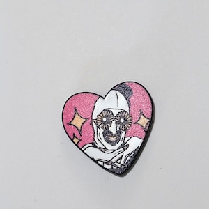Art Clown heart Pin  | Bag Pin |  Pin | Gift Badges and Pins