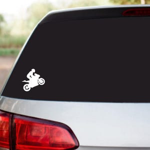 Biker Wheelie Decal