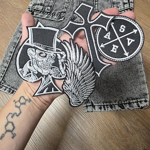 Punk Rock,Goth DIY Patch Set