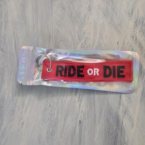 Ride or Die Keychain | Motorcycle keychain