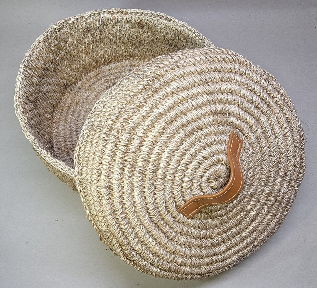 Bread Basket With Lid Handmade Woven Tortilla Basket Storage Etsy