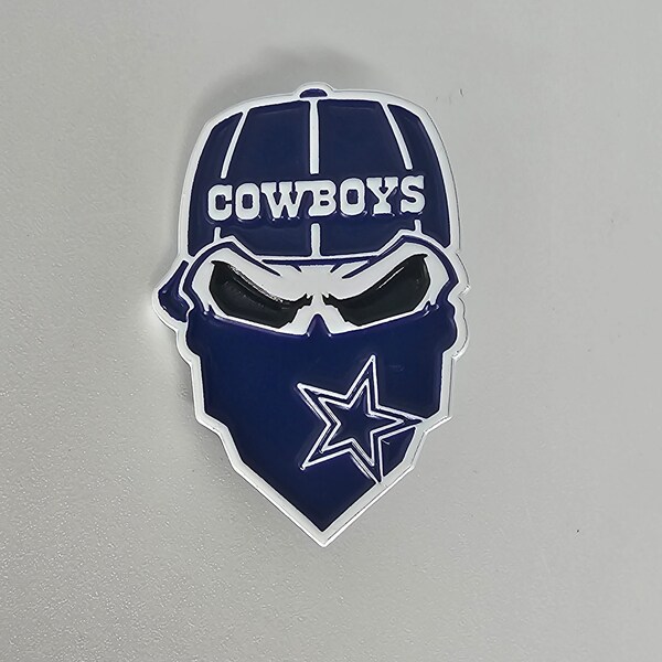 Dallas Cowboys Skull Hat Etsy