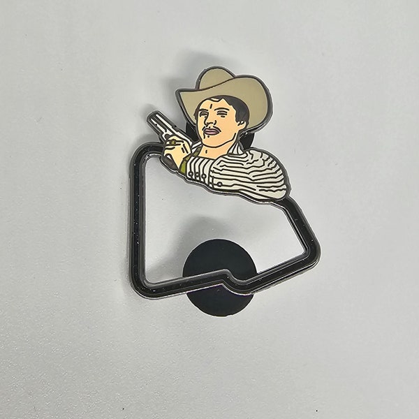 Chalino black hat pin