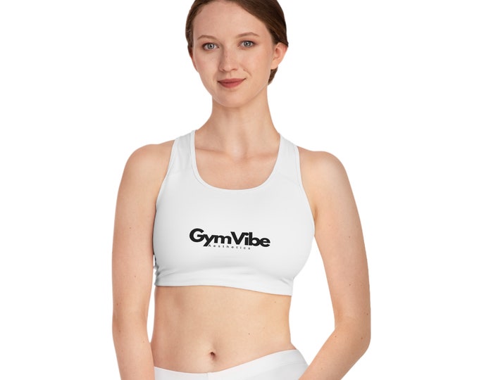 GymVibe Aesthetics Sports Bra (AOP)