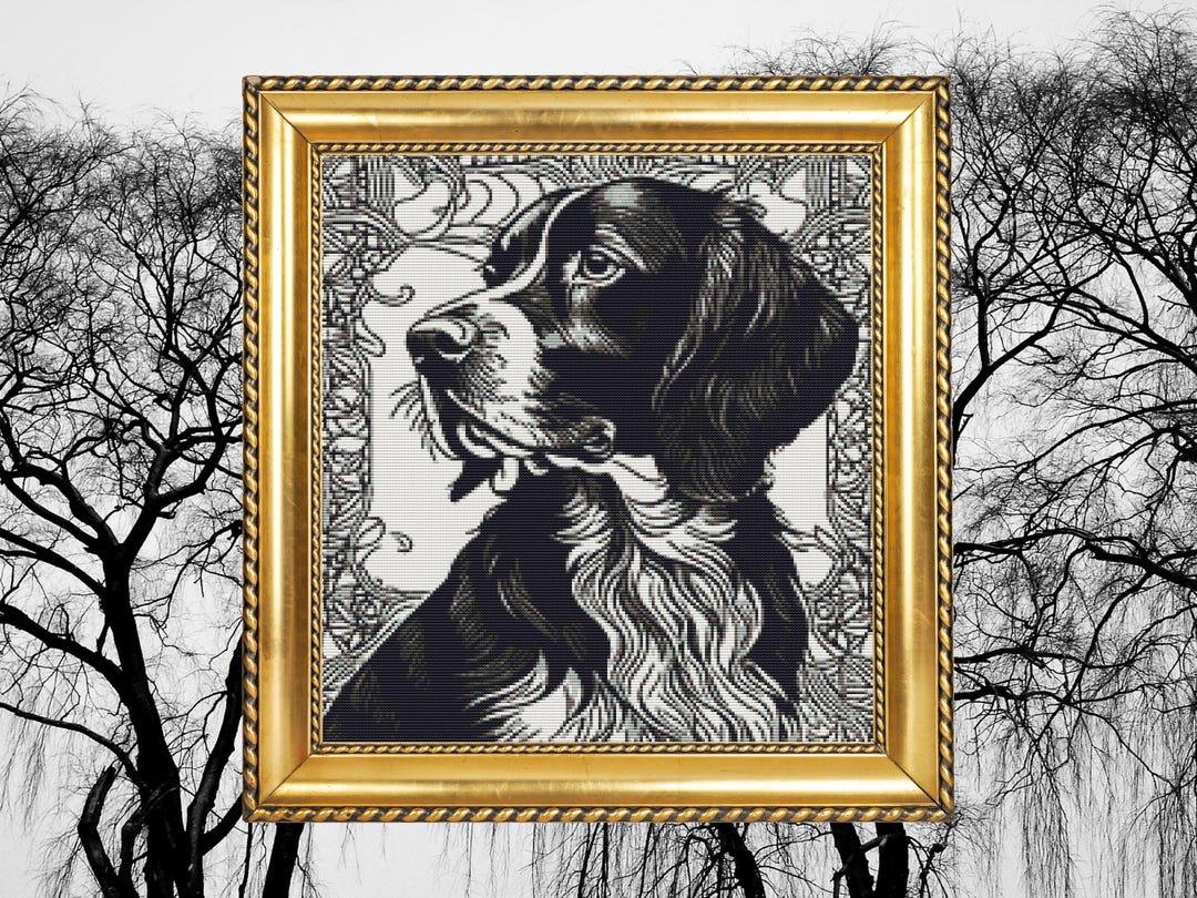 Springer Spaniel Pastel Pattern English Springer Spaniel Cross Stitch Pattern – Canine Needlework (PDF ...