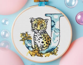 Cross Stitch Leopard Pattern, Pattern Keeper Compatible, DIY Home Decor, Craft Project,  digital picture by 3821DigitalSolution