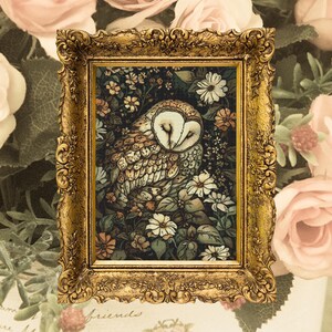 Whimsical Owl with Flowers Cross Stitch Pattern, Easy DIY Nature-Inspired Needlework, Pattern Keeper Compatible