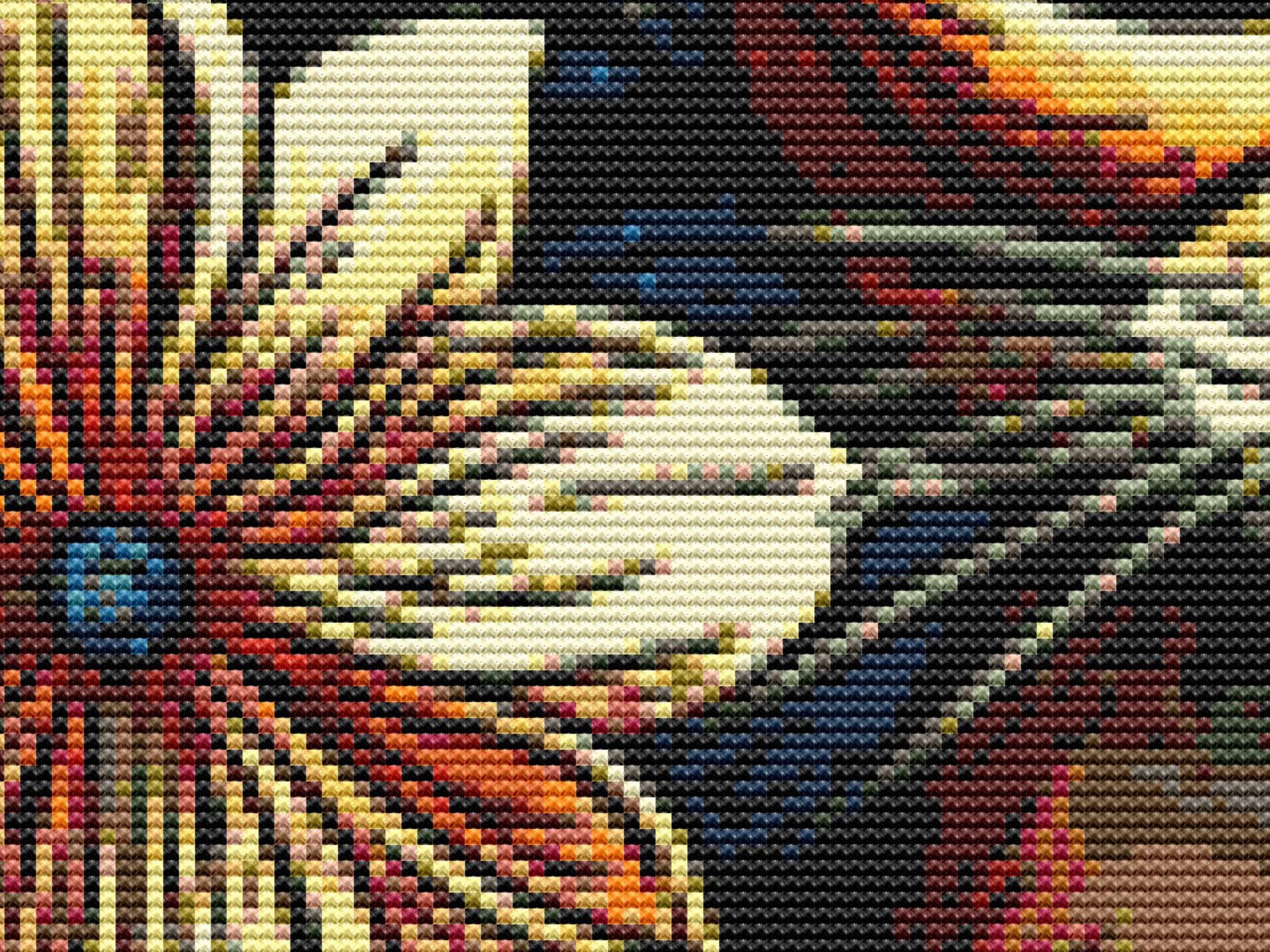 Abyssinian Cat Cross Stitch Pattern PDF | Warm Floral Feline Embroidery ...