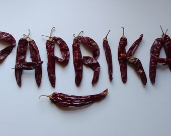 Paprika, Sweet Paprika, Whole Dried Paprika Peppers,