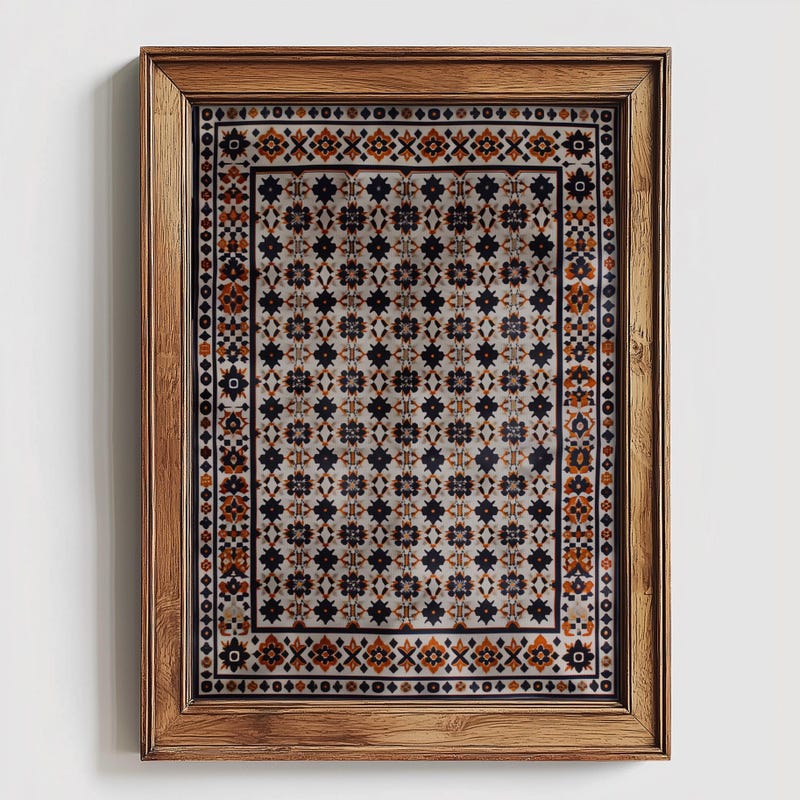Image showcasing Geometric Tapestry - Etsy