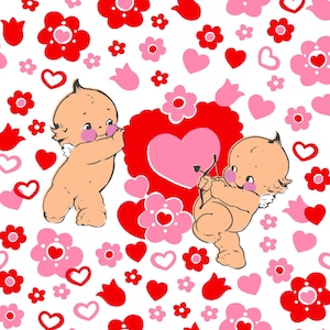 Vintage Kewpie Digital Art Print