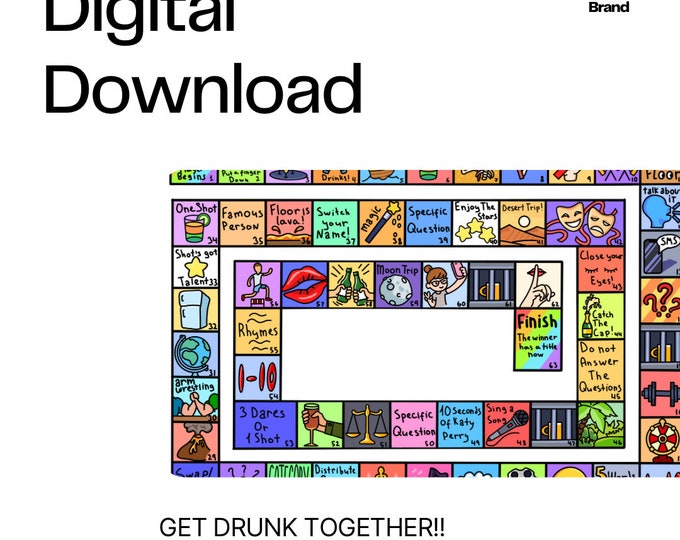 Printable Drinking Board Games, Pregame Tipsy Land, Drunk Games ...