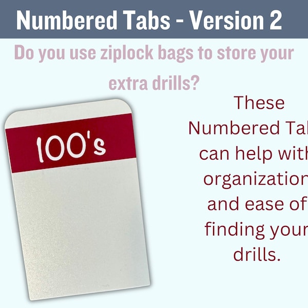 Number Tabs - Version 2