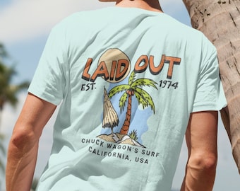 Retro Style Surf Graphic Tee Shirt