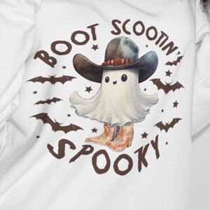 Western Halloween Sweatshirt For Her Cowboy Halloween Spooky Shirt For Halloween Boot Scootin Spooky Halloween Sweatshirt Cute Halloween