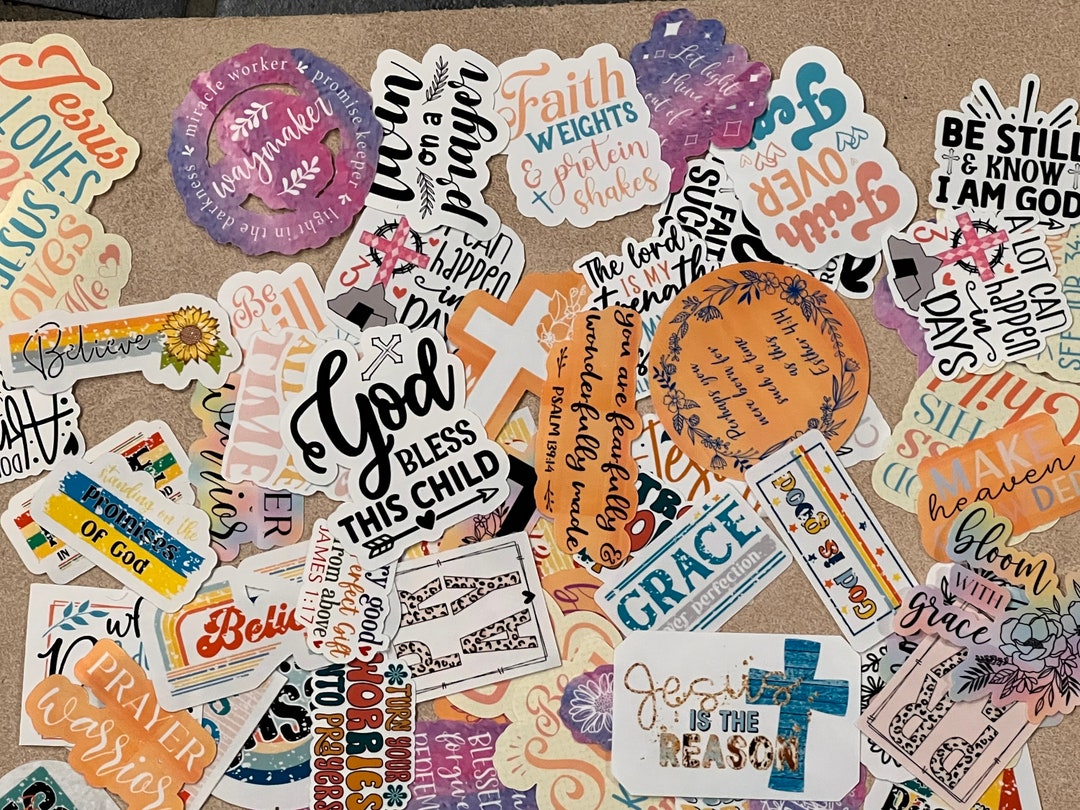 Waterproof Christian Stickers: Faith Based Vinyl Decals - Etsy