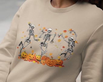 Sudadera de Halloween con esqueletos danzantes