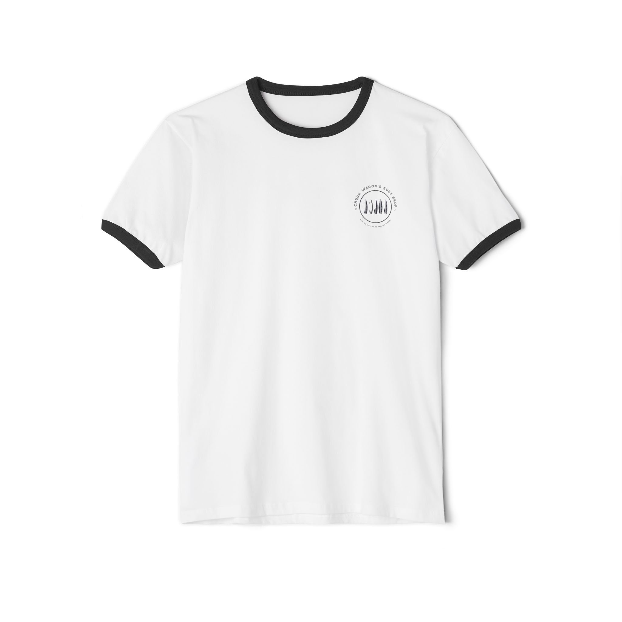 【nuuanu】Surf Ringer Tee Ringer T-shirt Surf Style Tee Shirt Unisex Ringer Beach