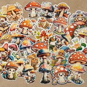 Waterproof Stickers Custom Stickers Mushroom Stickers Vinyl Stickers