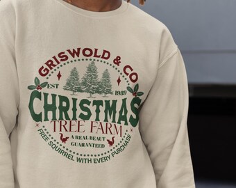 Griswold Co Christmas Tree Farm Sweatshirt: Cozy Holiday Pullover