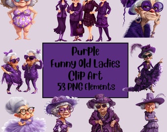 Imágenes prediseñadas de ancianas divertidas, imágenes prediseñadas de ancianos, abuela linda, paquete PNG de ancianas, anciana alegre, ancianas divertidas, sublimación