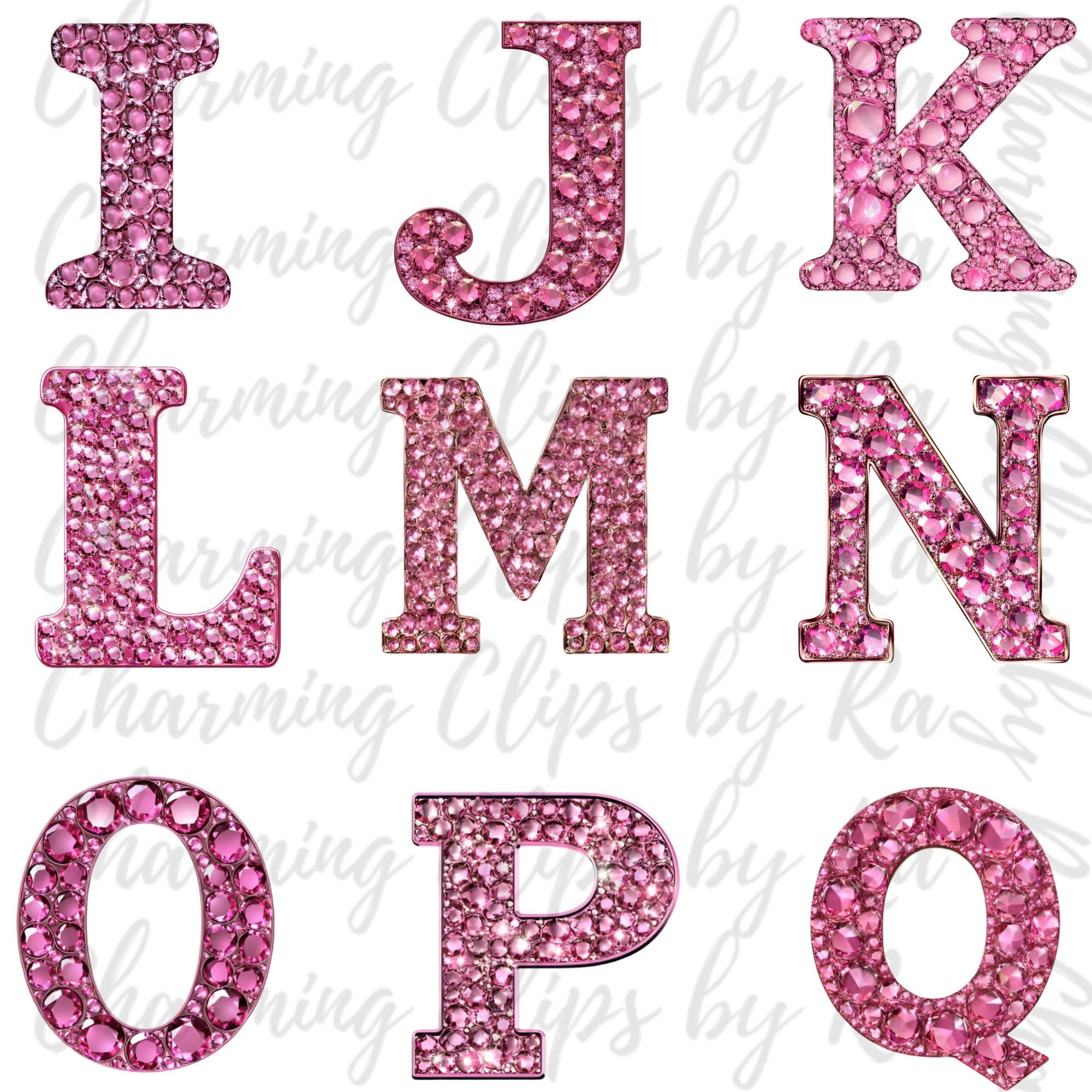 Rhinestone Alphabet PNG, Faux Rhinestone Clipart, Alphabet Clipart ...