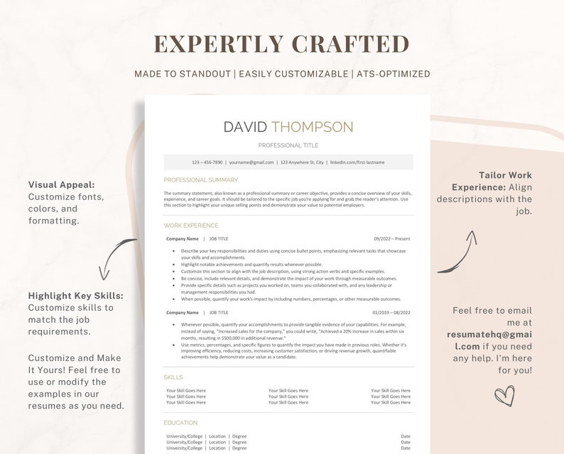 ATS Friendly Resume Template for - Il 794xN.5088506800 Bfc9 