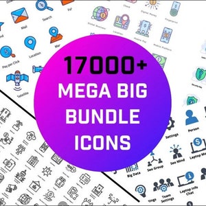 Update 17000+ Mega Big Bundle Iconset template Icon Set,Bundle Pack, Business Project Iconset,Professional Icon Set Bundle