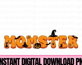 Halloween mom PNG momster sublimation digital download