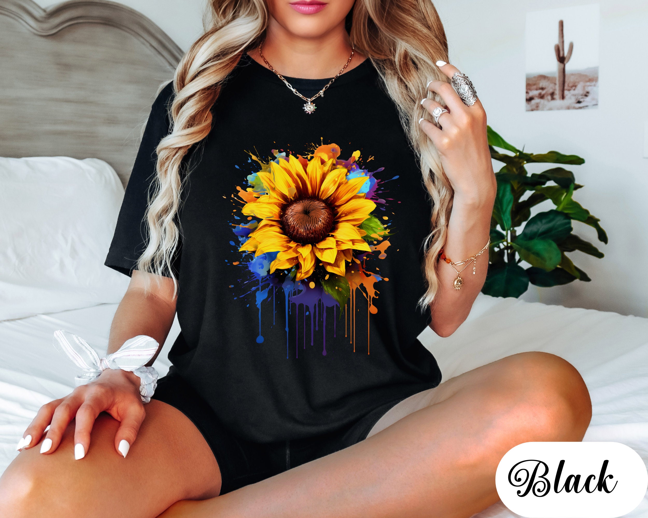 Sunflower Psychedelic Women's Golf Shirts