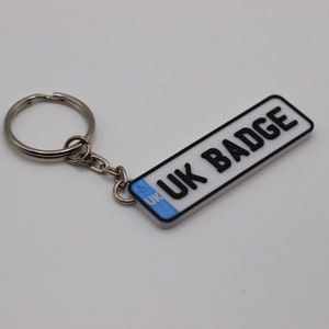 Personalised Number Plate Custom Keyring Car Registration Reg Licence Keychain - Foto 5