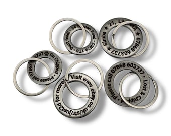 Personalized Stainless Steel Dog Tag: Double-Sided Engraved Pet ID