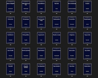 897 Spanish to English Translation Cards, Spanish to english Phrases, Learning Spanish, Language Learning, Spanish English Translation Cards