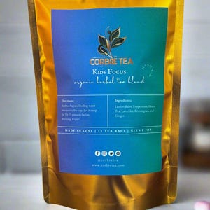 Kids Focus Herbal Tea: Organic Blend for Calm and Concentration