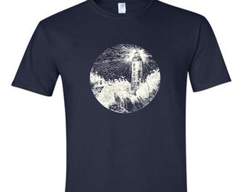 Stormy Lighthouse Short Sleeve Unisex T-Shirt